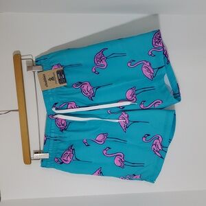 Chubbies The Beach Retreats 5.5" Classic Swim Trunks Flamingos M NWT